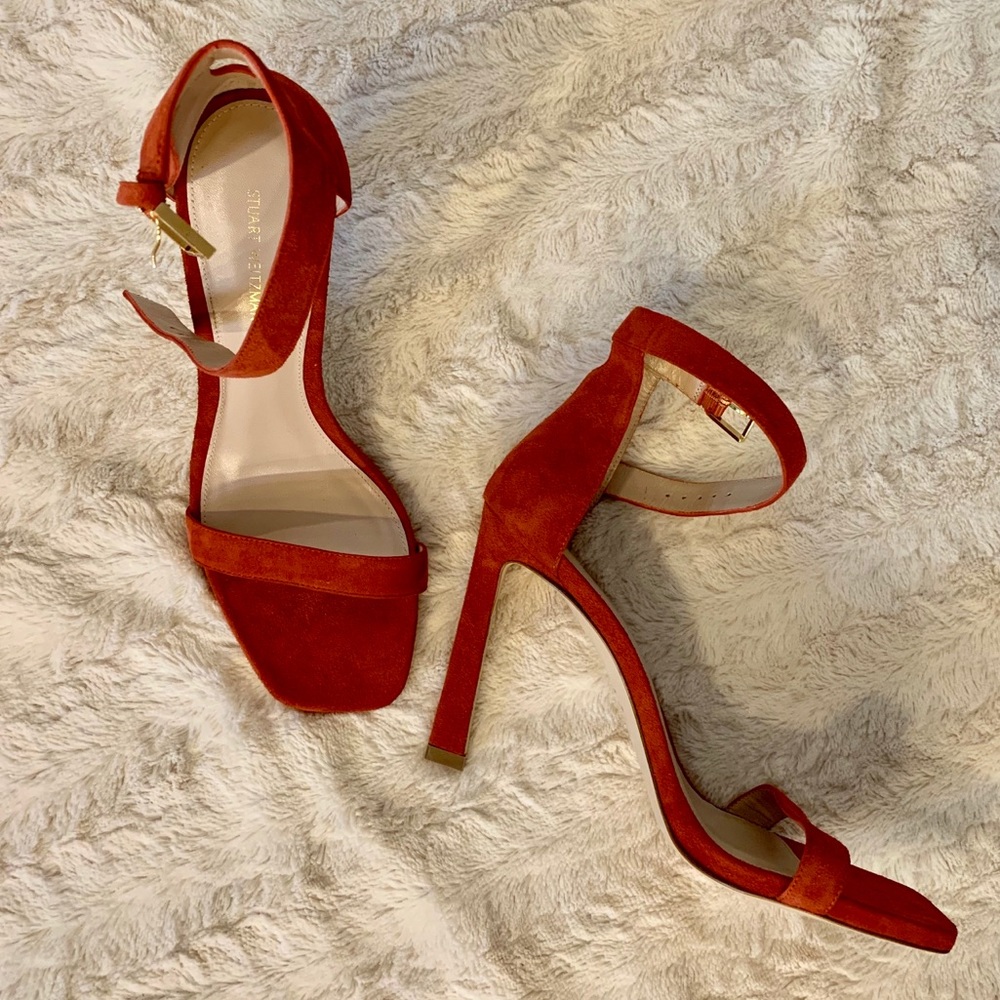 Stuart Weitzman Square Nudist Sandal - New!